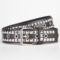 Ceinture décorative unisexe à rivets perlés, style européen et américain, haut de gamme