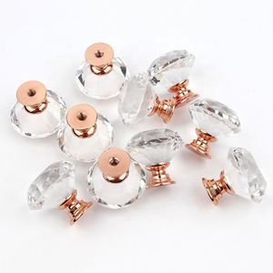 Pomos de Cristal para Joyero CX713, en Oro Rosa con Diamantes - Product Image 5
