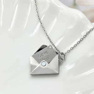 Fatingna ювелирные изделия новый дизайн мини-пара любовная книга медальон ожерелье открытый закрытый водонепроницаемый из нержавеющей стали модные эмоции - Product Image 5