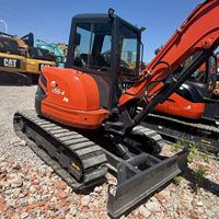 Excavatrice Kubota U55-4 d'occasion en bon état, faible nombre d'heures, hydraulique d'origine, excavatrice sur chenilles Kubota U55-4 à vendre