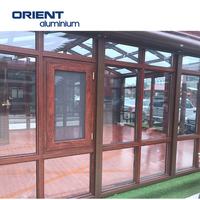 Prix concurrentiel grande vente en gros en aluminium serres de jardin