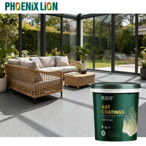 Recubrimiento Líquido Epóxico Autonivelante Phoenix Lion con Arena de Color para Pisos y Paredes, Pintura Artística Fácil de Aplicar con 10% de Descuento - Product Image 1