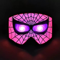 Masque pour les yeux LED pour fête, masque en mousse lumineux pour rave, festival, Halloween, cosplay, accessoires de costume lumineux clignotants, cadeaux