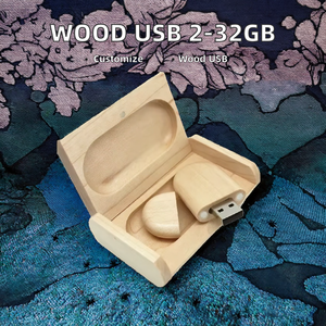 USK U500 定制 2GB-32GB 木质 USB 闪存盘，带 USB 2.0 接口，全新 2 年保修 - Product Image 3