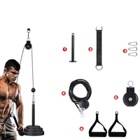 Exercices complets pour triceps biceps Fixation de câble de levage de fitness Système de poulie de gymnastique à domicile