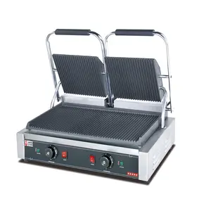 Folding Electric Grill Panino 2000 W Multifonction Electric Cast Iron Contact Sandwich Panini Press Maker Grill Griddle Machine