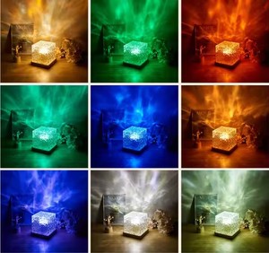 <span class=keywords><strong>Lampe</strong></span> <span class=keywords><strong>de</strong></span> nuit à effet d'ondulation d'eau rotative, <span class=keywords><strong>lampe</strong></span> <span class=keywords><strong>de</strong></span> projection d'ambiance créative pour <span class=keywords><strong>chevet</strong></span>, <span class=keywords><strong>lampe</strong></span> <span class=keywords><strong>de</strong></span> table à commande tactile, charge USB, lumière en cristal - Product Image 5