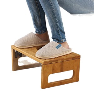 <b>Bamboo</b> Toilet <b>Stool</b> 39.5x28x19cm Foldable Anti Slip Footstool For Squatting Bathroom Use - Product Image 5
