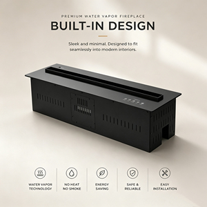 Inserto per Caminetto a Vapore di Lusso con Fiamma 3D Realistica, Suono di Fuoco Crepitante e Illuminazione LED RGBW per Pareti Multimediali - Product Image 5