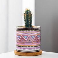 Pot de fleur succulent en céramique de style nordique simple jardinière européenne créative pour la maison artisanat