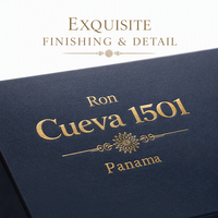 Boîte cadeau de luxe personnalisée de type livre en papier rigide avec pelliculage mat, logo en relief, pour whisky, vodka, avec insert en éponge pour une seule bouteille de vin