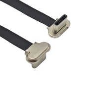 Cable USB 2.0 de Cobre Puro, Tipo C Macho, Recto, Flexible, Interconexión Circular, Ángulo Recto de 90 Grados, para Dispositivos Digitales 3C