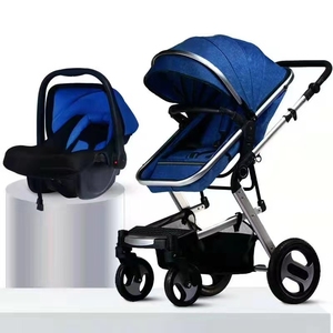 This 3-in-1 <strong>baby</strong> stroller can be used as a newborn bassinet, a toddler seat, and a portable <strong>carrier</strong> - Product Image 2