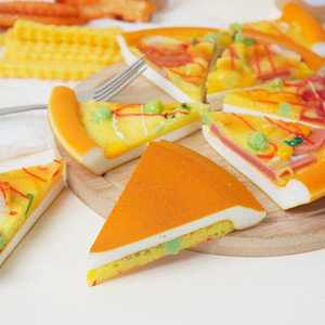 Pu mô phỏng pho mát tam giác bánh <span class=keywords><strong>pizza</strong></span> mô hình giả thực phẩm bánh <span class=keywords><strong>pizza</strong></span> hiển thị Prop - Product Image 1