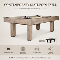 Table de billard contemporaine en ardoise, table de billard moderne en bois 7FT 8FT 9FT OEM ODM