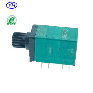 Potentiomètre rotatif 10k de haute qualité, 9mm, linéaire, 12 broches, 6 gangs, 10k, 50k, 1k, 20k ohm, à film de carbone, axe en plastique, pour contrôle du volume - Product Image 4