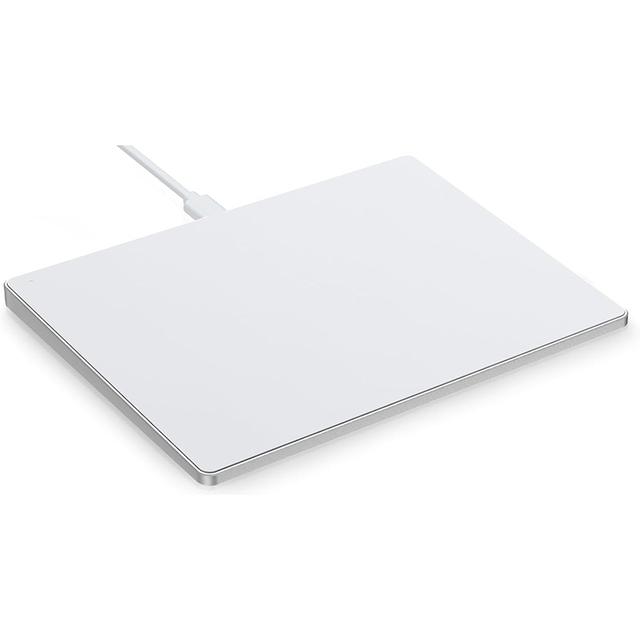 JOMAA Silver Wired Touchpad Trackpad Magic Mouse Tracking Method Trackball Force & Multi-Touch for Windows Laptop Computer