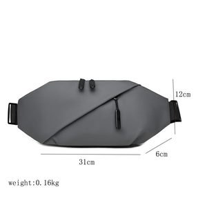 Nouveau sac de taille <span class=keywords><strong>pour</strong></span> hommes Sports de plein air sac à <span class=keywords><strong>bandoulière</strong></span> en PU léger et décontracté <span class=keywords><strong>pour</strong></span> le cyclisme et le fitness - Product Image 2