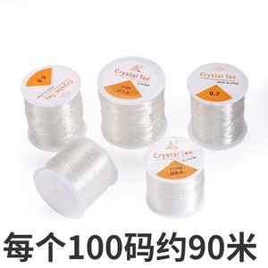 Hilo Elástico para Abalorios Crystal Tec, 100M, 0.5-1.0mm, Transparente, Suministros para Joyería, Origen Corea - Product Image 5