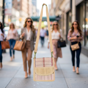 Sac fourre-tout pour femme avec motif à carreaux et fermeture à rabat perlé pour un usage quotidien et une touche de mode - Product Image 2