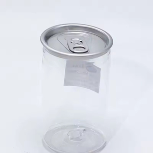Venta al por mayor de fábrica: Anillo de apertura personalizado de plástico PET transparente desechable para latas de bebidas, té de burbujas, café y zumos. - Product Image 5
