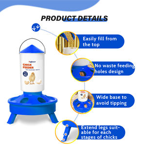 Set Mangiatoia e Abbeveratoio Sospeso per Pulcini, Set Alimentatore e Abbeveratoio per Pollaio - Product Image 4