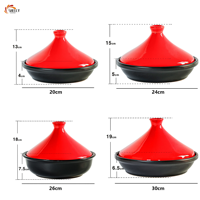 Casserole en céramique moderne XL, ustensile de cuisson marocain Taji, pot à tajine en céramique avec revêtement céramique, design minimaliste et couvercle