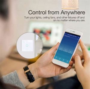 Thông minh Wifi cảm ứng chuyển đổi không có dây trung tính yêu cầu nhà thông minh 1/2/3/4 gang chuyển đổi ánh sáng 220V hỗ trợ Alexa tuya app điều khiển từ xa - Product Image 3