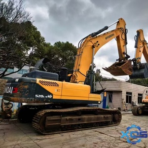 Excavatrice d'occasion Hyundai 520LVS 52 tonnes 266KW avec moteur Cummins, pompe de boîte de vitesses, godet de 3,0 m et roulement de moteur pour travaux de construction et miniers - Product Image 4