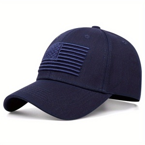 Manufacturers Wholesale New <b>Waterproof</b> Street Style Embroidered Letters Advertising Six-panel American Flag Baseball <b>Cap</b> - Product Image 6