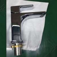Robinet mélangeur de lavabo contemporain en laiton à cartouche céramique, monocommande, monotrou, noir mat, certifié NSF CUPC