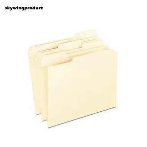 Skywingproduct Eco-Friendly 11pt Manila 1/3cut 100 pz/scatola Rinforzato Le Schede Buff Manila Cartella di File