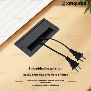 Meja Komputer penutup lubang kawat kantor & bengkel Desktop lubang ulir piring dekoratif penutup lubang meja pelat pembuka - Product Image 5