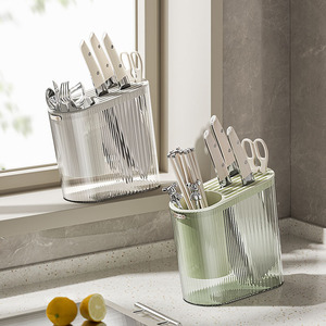 HeDou Knife Holder Multifunctional Countertop Storage Rack For Knives Chopsticks Kitchen Organization - Product Image 2