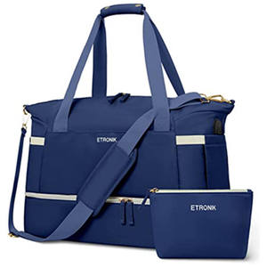 Custom 2 in 1 Duffle <b>Bags</b> Carry on <b>Overnight</b> Weekend Sports Gym Travel <b>Bag</b> Wholesale and Usb <b>Leather</b> Duffel <b>Bag</b> - Product Image 3