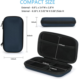 เคสป้องกันแบบแข็ง EVA แบบพกพาสำหรับอุปกรณ์เสริมโทรศัพท์ สายชาร์จ พาวเวอร์แบงค์ ฮาร์ดไดรฟ์ แบตเตอรี่สำรอง - Product Image 3