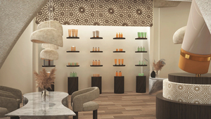 Diseño Interior Personalizado de 48 m² para Tienda de Cuidado de la Piel, Diseño Natural, Simple y Moderno, Decoración de Diseño Integral - Product Image 6