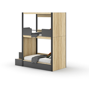 Litera de apartamento universitario, mueble de dormitorio para estudiantes universitarios, cama escolar - Product Image 5