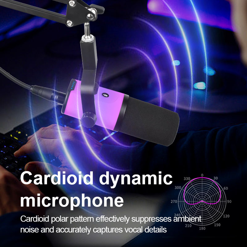 ZX777 Dynamic Microphone - Ideal for Podcasting & Streaming