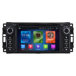 วิทยุติดรถยนต์6.2 RK 1din PX5 Android10.0นิ้ว,สำหรับ Dodge Ram Challenger Jeep Wrangler JK เครื่องเสียงรถยนต์ GPS สเตอริโอเครื่องเล่นดีวีดี
