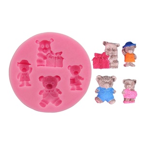 Molde de Silicona para Pastel y Fondant con Diseño de Ositos de Peluche Clásicos y Populares en 3D, Ideales para Regalos - Product Image 1