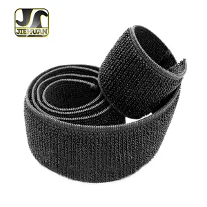 Jiehuan Supplier Customizable 30mm Eco-friendly Hook and Loop Tape Elastic Velcroes Strap Medical Equipment Books Elastic Band