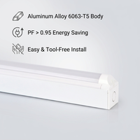 Barre lumineuse LED 600mm 18W, remplacement fluorescent, IP20, 130lm/W, 6000K, driver OSRAM, entrepôt, supermarché, garantie 5 ans
