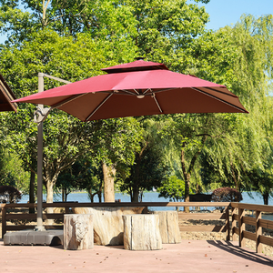 Marco de aluminio de alta resistencia, paraguas impermeable plegable para Patio, Playa Grande en voladizo, comedor al aire libre, patio, <span class=keywords><strong>Hotel</strong></span>, Parque - Product Image 2