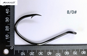 8083 #8-#10/0 12/0 hameçons de poisson-chat grande rivière hameçon d'appât en acier à haute teneur en carbone <span class=keywords><strong>taille</strong></span> d'eau salée noir Nickel hameçons de pêche au poisson-chat - Product Image 6