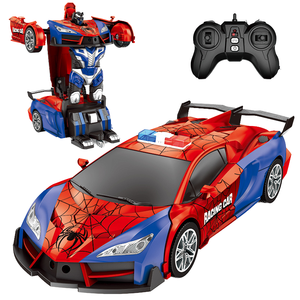 Auto da Corsa Telecomandata Spider 1:18 Giocattolo per Bambini Auto Trasformabile con Funzione di Ricarica - Product Image 1