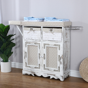 Muebles <span class=keywords><strong>para</strong></span> el hogar <span class=keywords><strong>ropa</strong></span> hotel de madera plegable tabla de <span class=keywords><strong>planchar</strong></span> en el gabinete con múltiples cajones de mimbre - Product Image 5