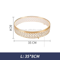 Juego de 3 Soportes para Pastel de Boda - Juego de Soportes Dorados para Mesa Central - Juego de Soportes para Exhibición de Pastelería - Juego de Decoración para Fiestas y Bodas