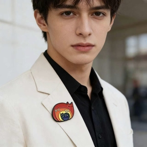 <span class=keywords><strong>Broche</strong></span> en émail chats emboîtables arc-en-ciel éclatants, épinglette fantaisie chat <span class=keywords><strong>Matriochka</strong></span>, badge de dessin animé mignon pour vêtements, sacs, chapeaux - Product Image 3