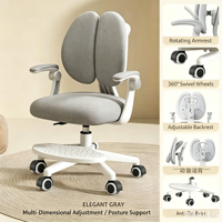 Chaises intelligentes anti-cyphose pour enfants, réglables en hauteur, meubles de maison, chaise d'étude ergonomique pour enfants avec roulettes